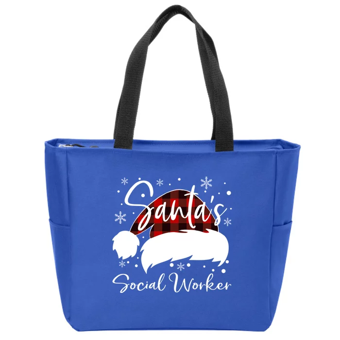 Social Worker Santas Favorite Nurse Social Worker Elf Love Cute Gift Zip Tote Bag