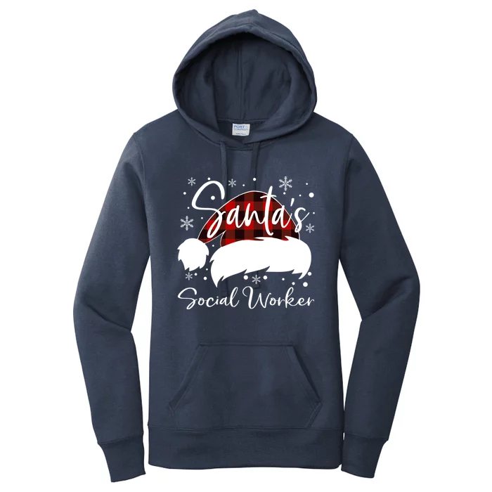 Social Worker Santas Favorite Nurse Social Worker Elf Love Cute Gift Women's Pullover Hoodie