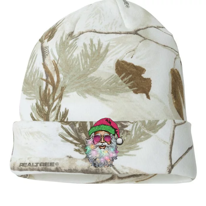 Santa With Sunglasses Christmas Kati - 12in Camo Beanie