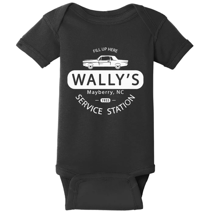 Show Wallys Service Station Baby Bodysuit