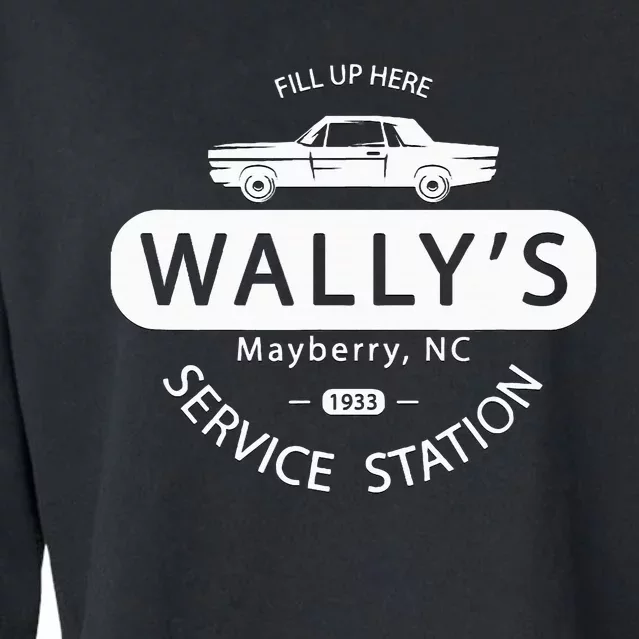 Show Wallys Service Station Cropped Pullover Crew