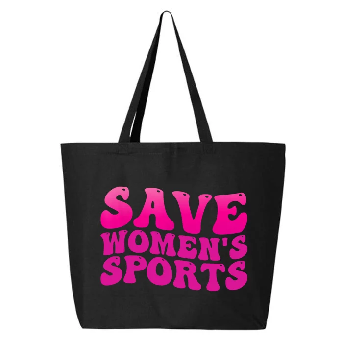 Save Wo's Sports Act ProtectWomensSports Support Groovy 25L Jumbo Tote