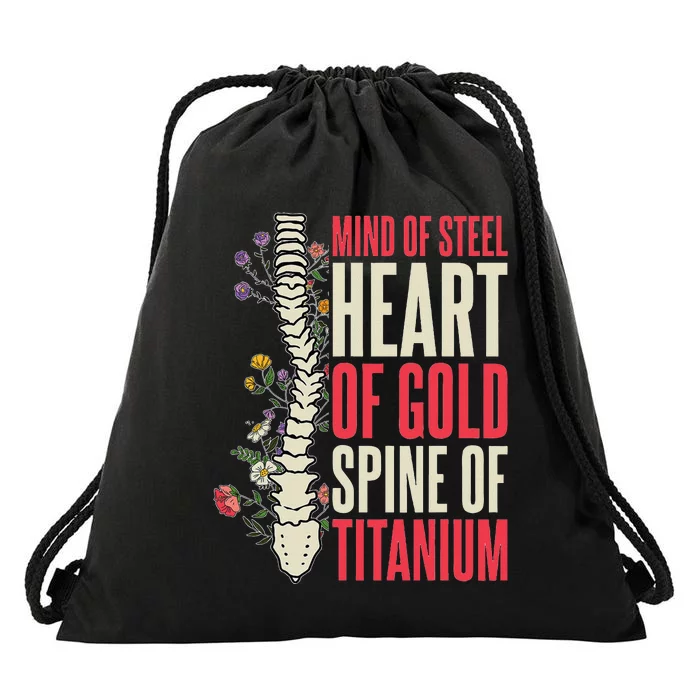 Scoliosis Warrior Scoliosis Surgery Recovery Drawstring Bag