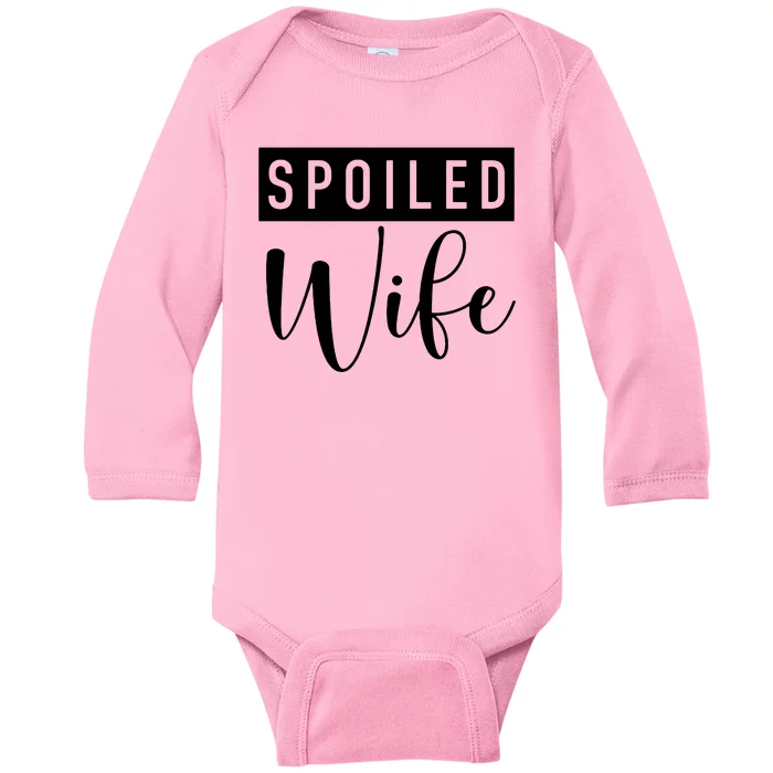 Spoiled Wife Baby Long Sleeve Bodysuit