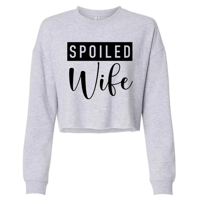 Spoiled Wife Cropped Pullover Crew