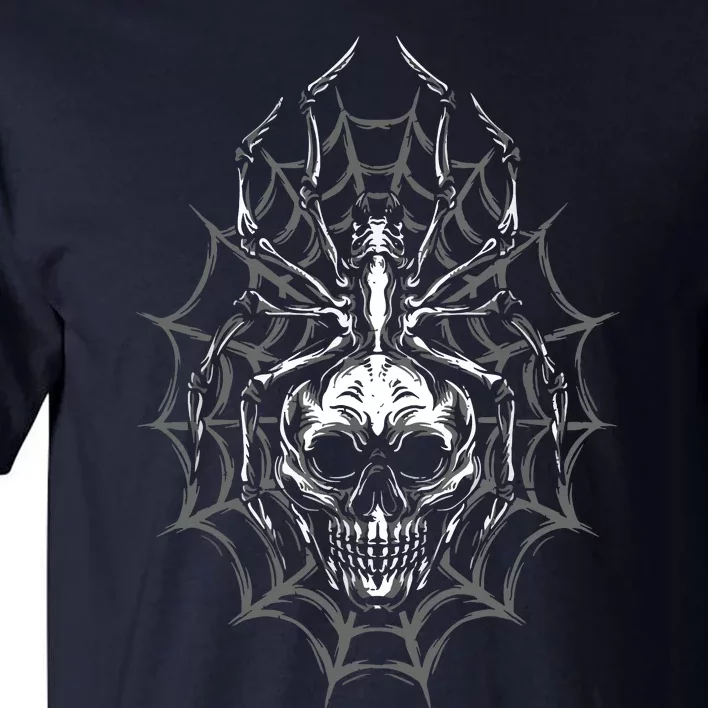 Spider Web Skull Halloween Spider Tall T-Shirt