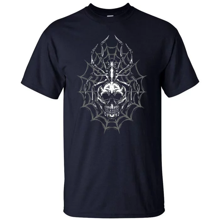 Spider Web Skull Halloween Spider Tall T-Shirt