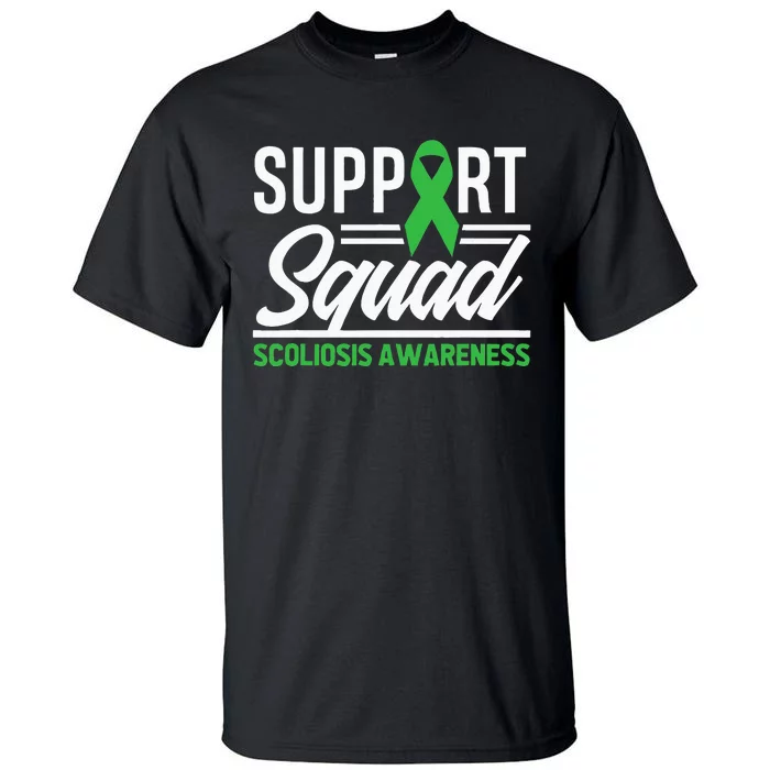 Scoliosis Warrior Support Squad Scoliosis Awareness Tall T-Shirt