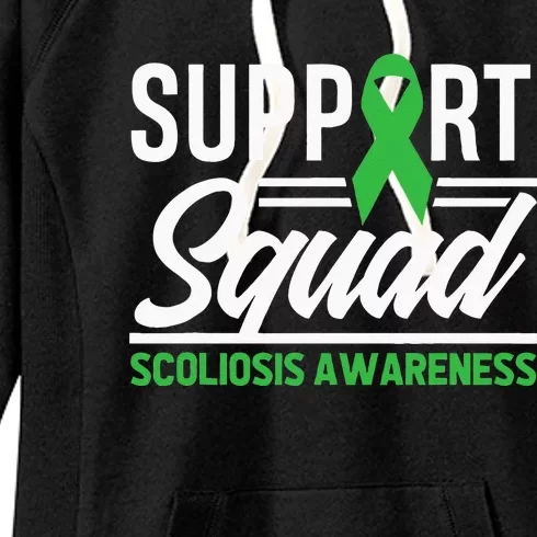 Scoliosis Warrior Support Squad Scoliosis Awareness Women's Fleece Hoodie