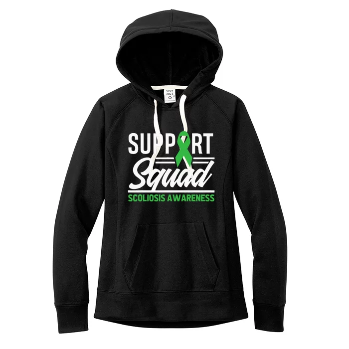 Scoliosis Warrior Support Squad Scoliosis Awareness Women's Fleece Hoodie