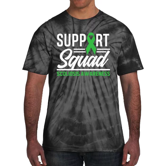 Scoliosis Warrior Support Squad Scoliosis Awareness Tie-Dye T-Shirt