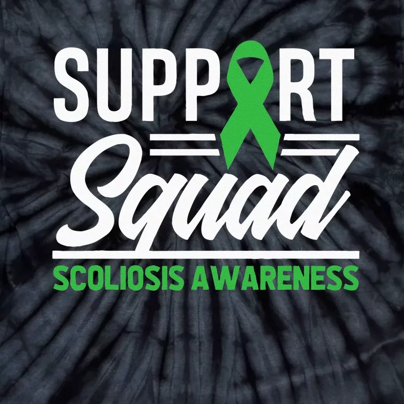 Scoliosis Warrior Support Squad Scoliosis Awareness Tie-Dye T-Shirt