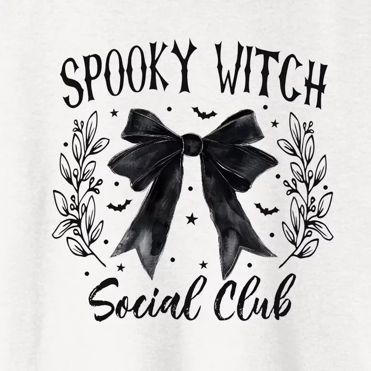 Spooky Witch Social Club Women's Crop Top Tee