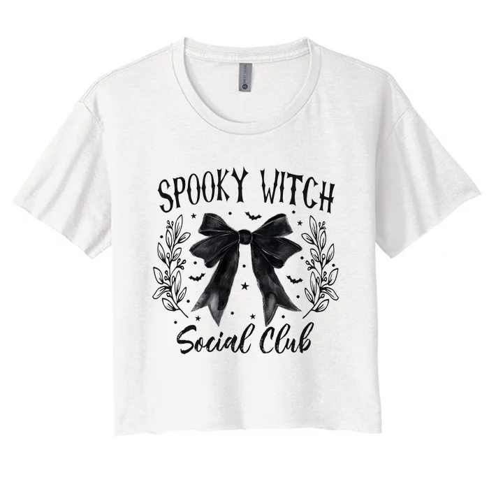 Spooky Witch Social Club Women's Crop Top Tee