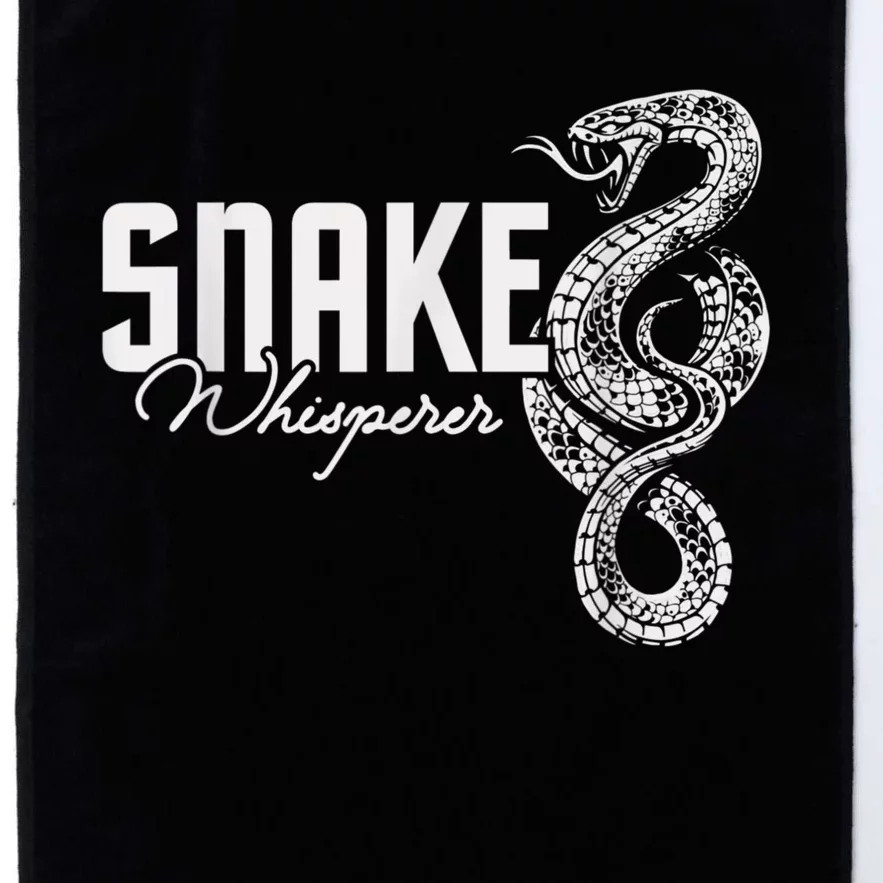 Snake Whisperer Snakes Jungle Zookeeper Zoo Reptile Lover Platinum Collection Golf Towel