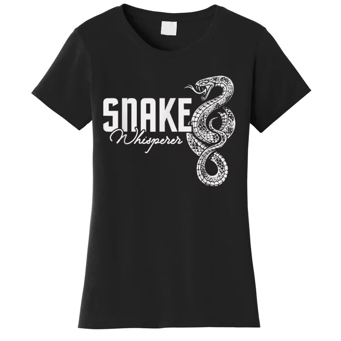 Snake Whisperer Snakes Jungle Zookeeper Zoo Reptile Lover Women's T-Shirt