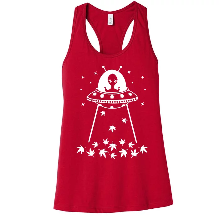 Space Weed Women's Racerback Tank