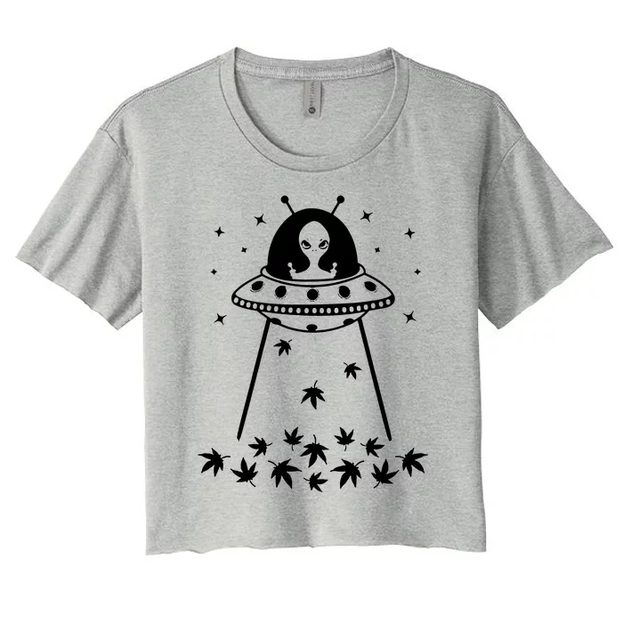 Space Weed Women's Crop Top Tee