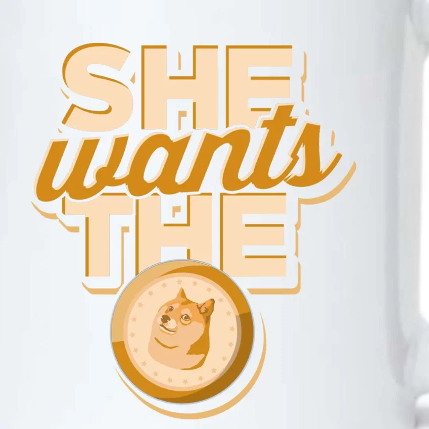 She Wants The D – Dogecoin And Crypto Hodler Gift Black Color Changing Mug