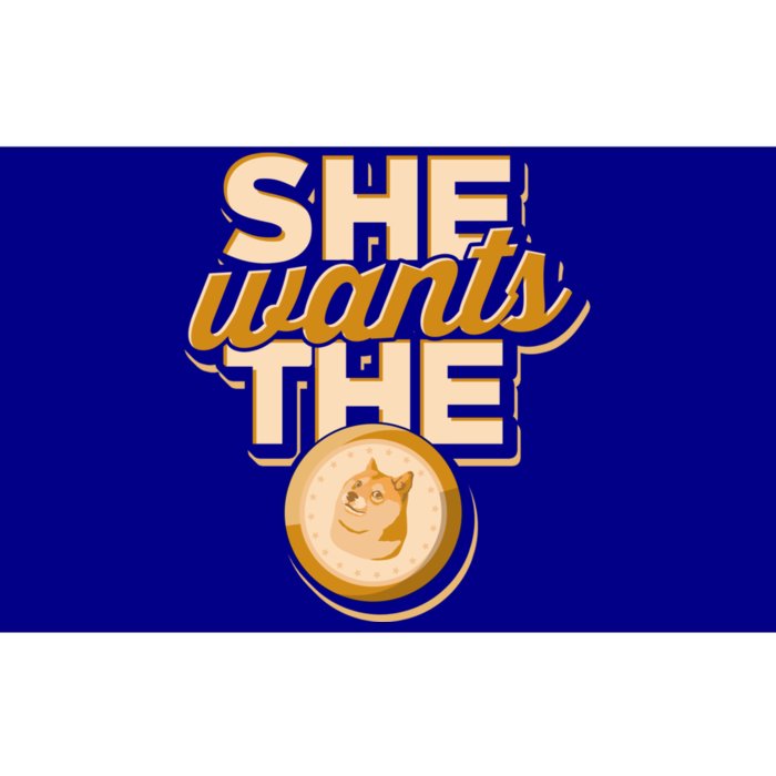 She Wants The D – Dogecoin And Crypto Hodler Gift Bumper Sticker