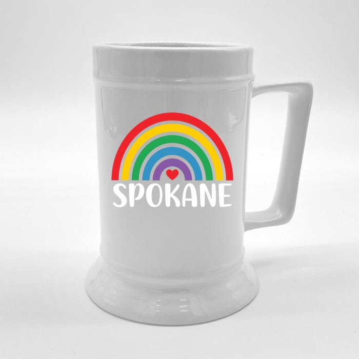 Spokane Washington Travel I Love Spokane Usa Funny Gift Front & Back Beer Stein