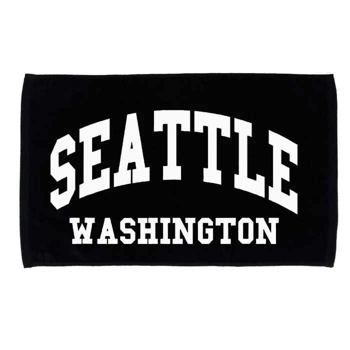 Seattle Washington Throwback Design Classic Microfiber Hand Towel