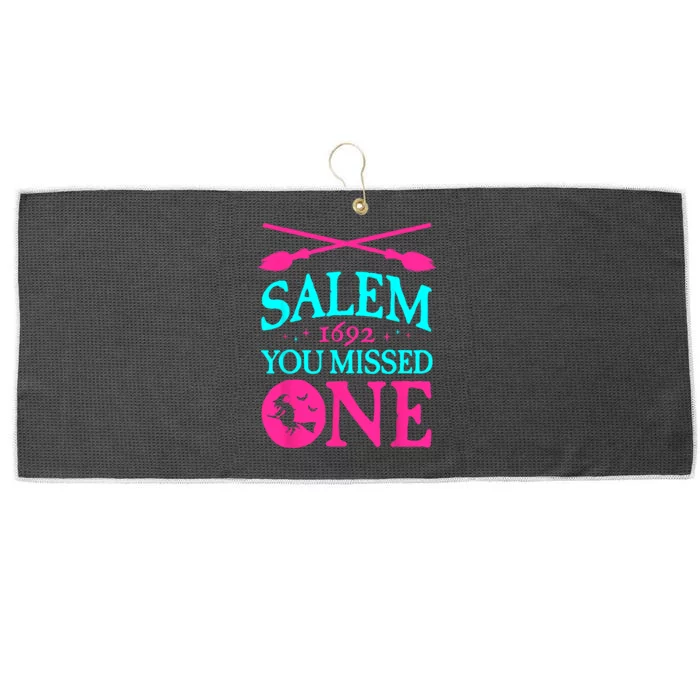 Salem Witch Trials Shirts 1692 You Missed One Witch Halloween Large Microfiber Waffle Golf Towel