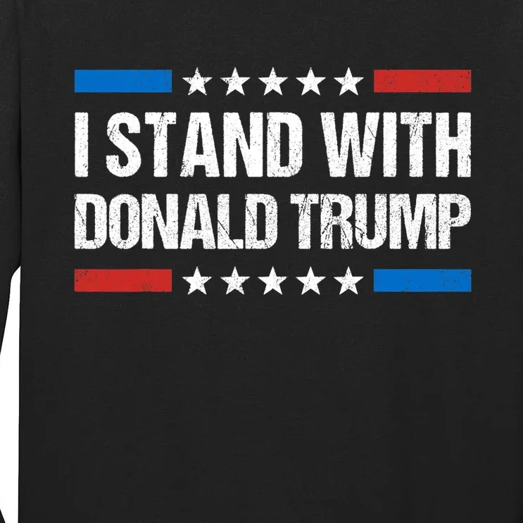 Stand With Trump Support Our President Donald Trump, Trump Indicted Tall Long Sleeve T-Shirt