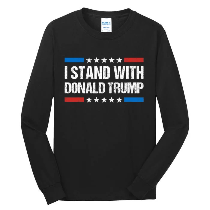 Stand With Trump Support Our President Donald Trump, Trump Indicted Tall Long Sleeve T-Shirt