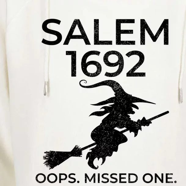 Salem Witch Trials 1692 Oops You Missed One Halloween Gift Womens Funnel Neck Pullover Hood