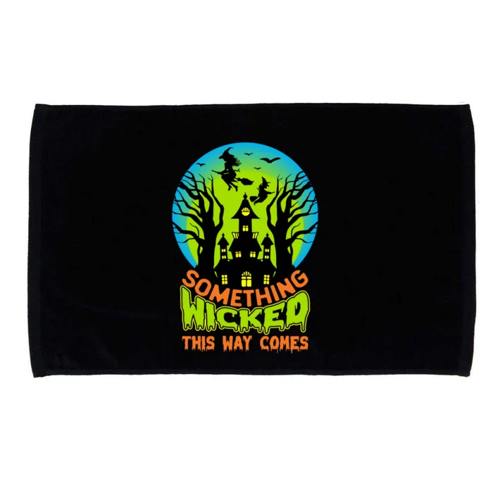 Something Wicked This Way Comes Halloween Night Microfiber Hand Towel