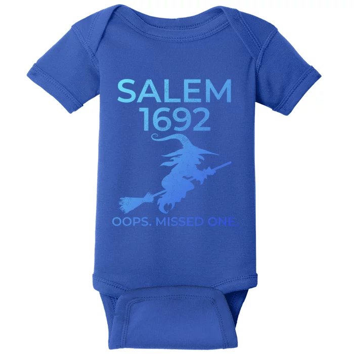 Salem Witch Trials 1692 Oops You Missed One Halloween Gift Baby Bodysuit