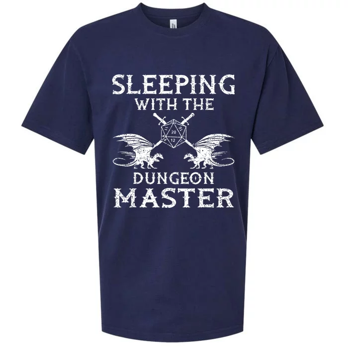 Sleeping With The Dungeon Dragons Master Funny Gamer RPG Sueded Cloud Jersey T-Shirt