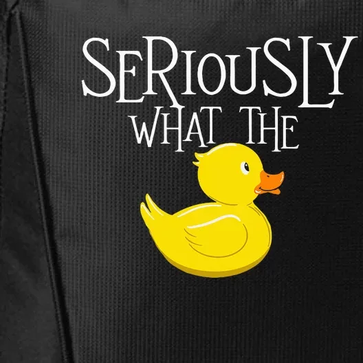 Seriously What The Duck Duck Lover Pun City Backpack