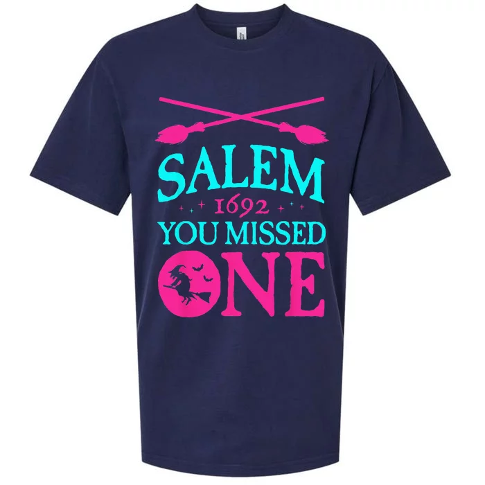 Salem Witch Trials 1692 You Missed One Witch Halloween Sueded Cloud Jersey T-Shirt