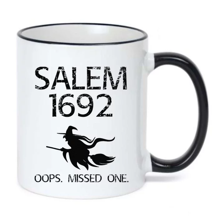 Salem Witch Trials Funny Oops Missed One Halloween Gift Black Color Changing Mug