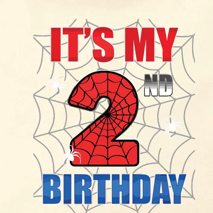 Spider Web Two 2 Years Old Its My 2nd Birthday Boy Party Zip Tote Bag