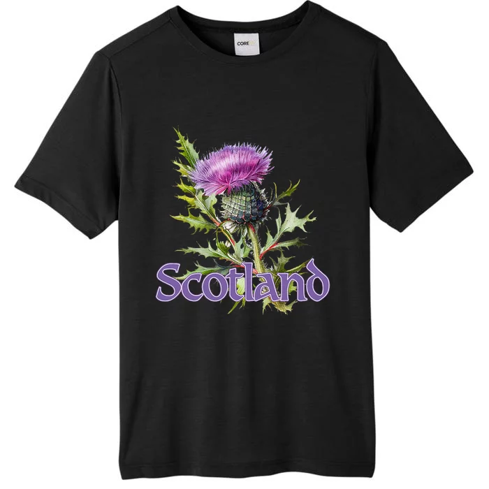 Scotland Watercolor Thistle ChromaSoft Performance T-Shirt