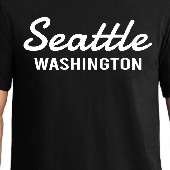 Seattle Washington Throwback Design Pajama Set