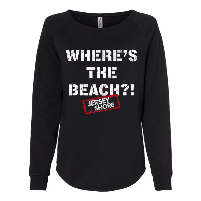 Shore Wheres The Beach Womens California Wash Sweatshirt