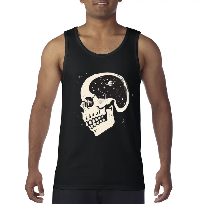 Skull Wo Tees Y2K Gothic Metal Tank Top