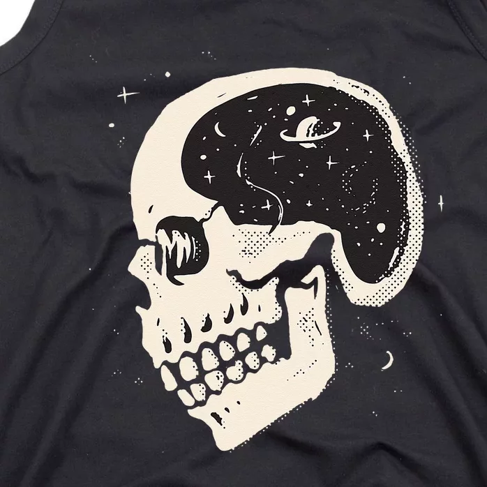 Skull Wo Tees Y2K Gothic Metal Tank Top