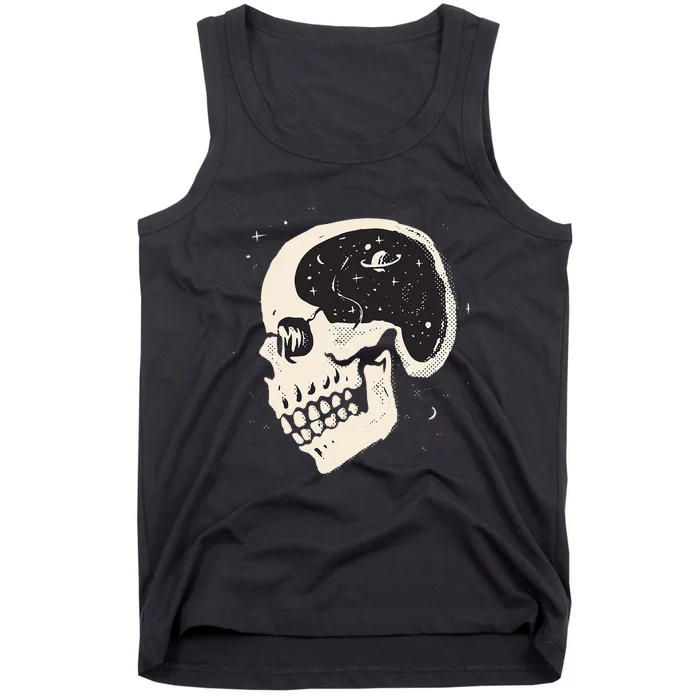 Skull Wo Tees Y2K Gothic Metal Tank Top