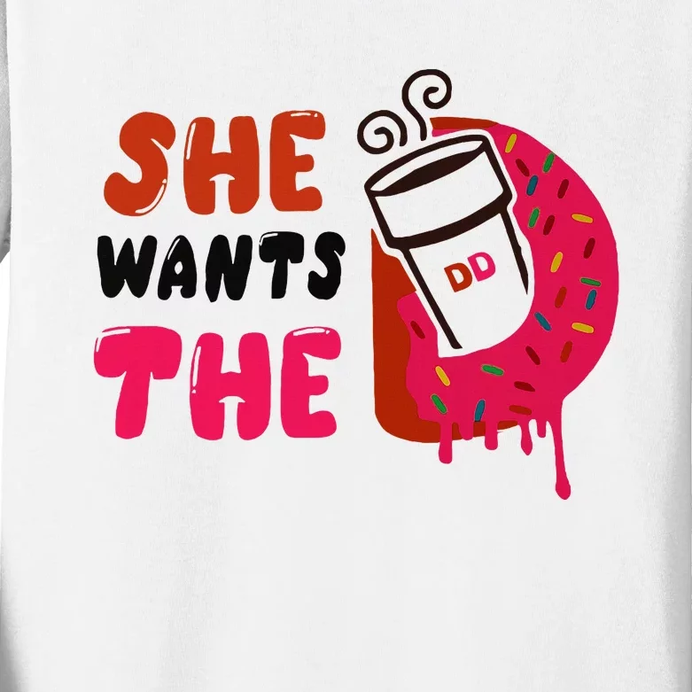 She Wants The Dd Kids Long Sleeve Shirt