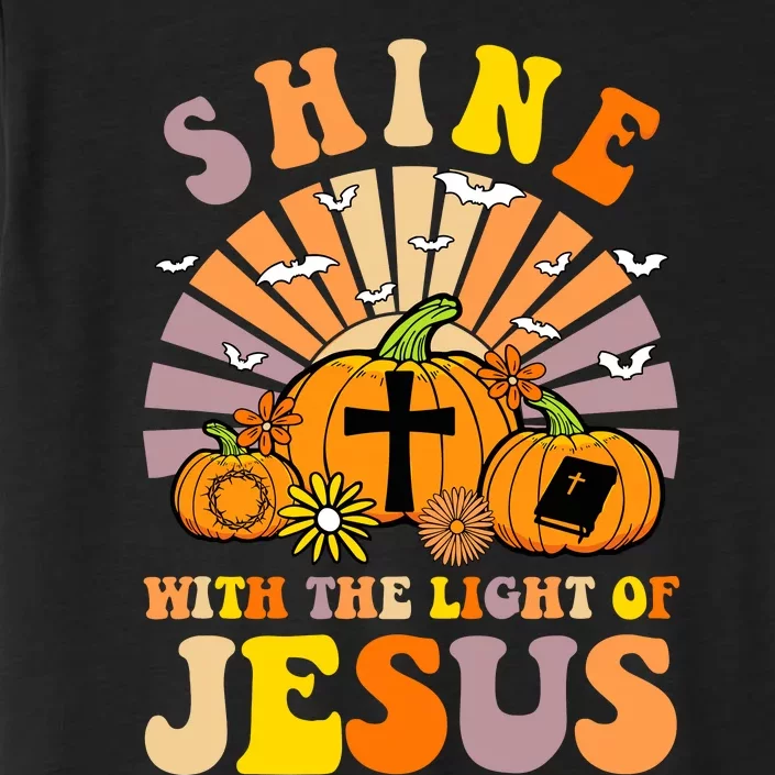 Shine With The Light Of Jesus Christian Lover Halloween Fall ChromaSoft Performance T-Shirt