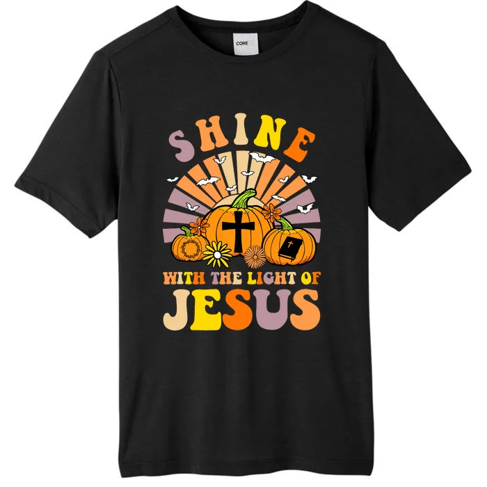 Shine With The Light Of Jesus Christian Lover Halloween Fall ChromaSoft Performance T-Shirt