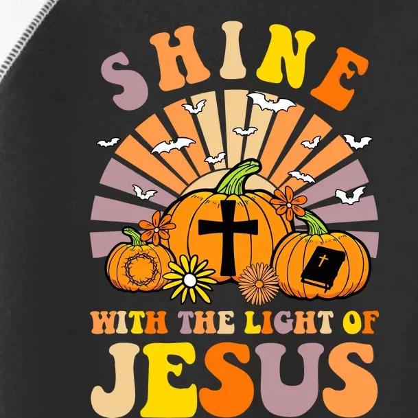 Shine With The Light Of Jesus Christian Lover Halloween Fall Toddler Fine Jersey T-Shirt