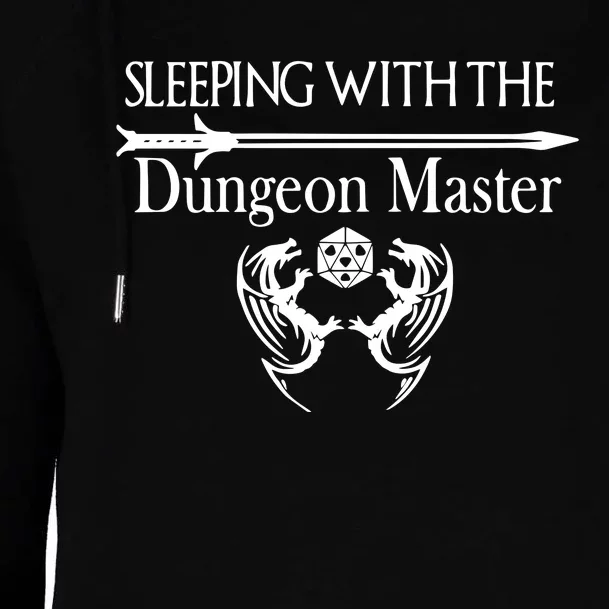 Sleeping With The Dungeon Master Game Womens Funnel Neck Pullover Hood