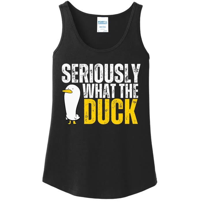 Seriously What The Duck Lover Ladies Essential Tank