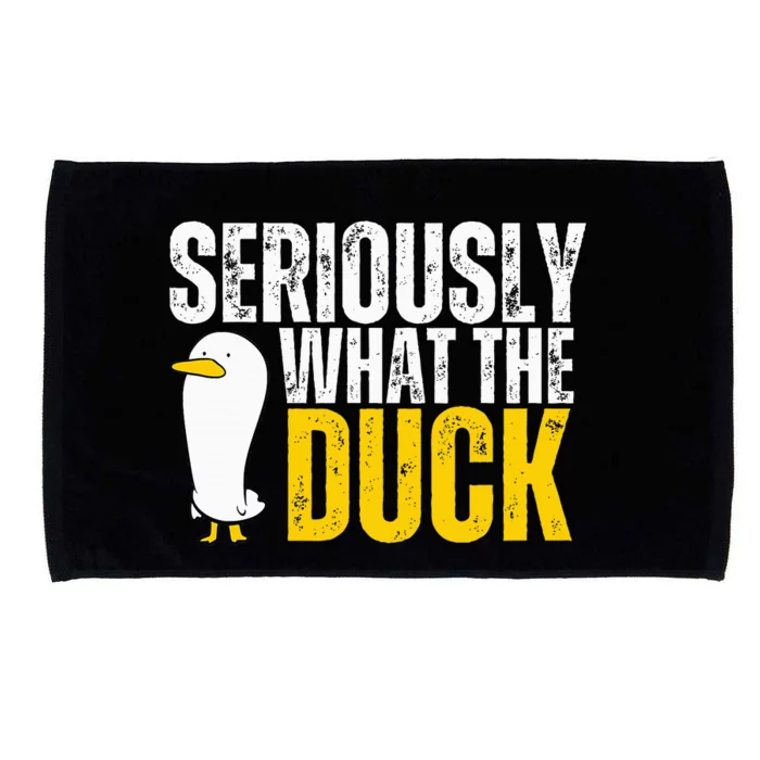 Seriously What The Duck Lover Microfiber Hand Towel